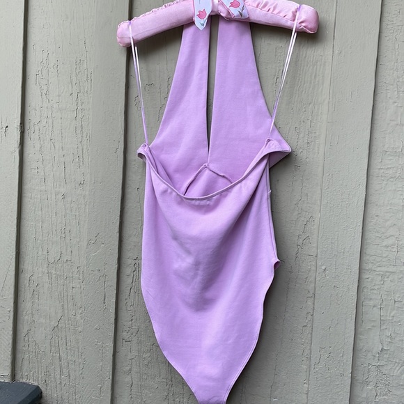 Zara Tops New Zara Lilac Halter Bodysuit Poshmark